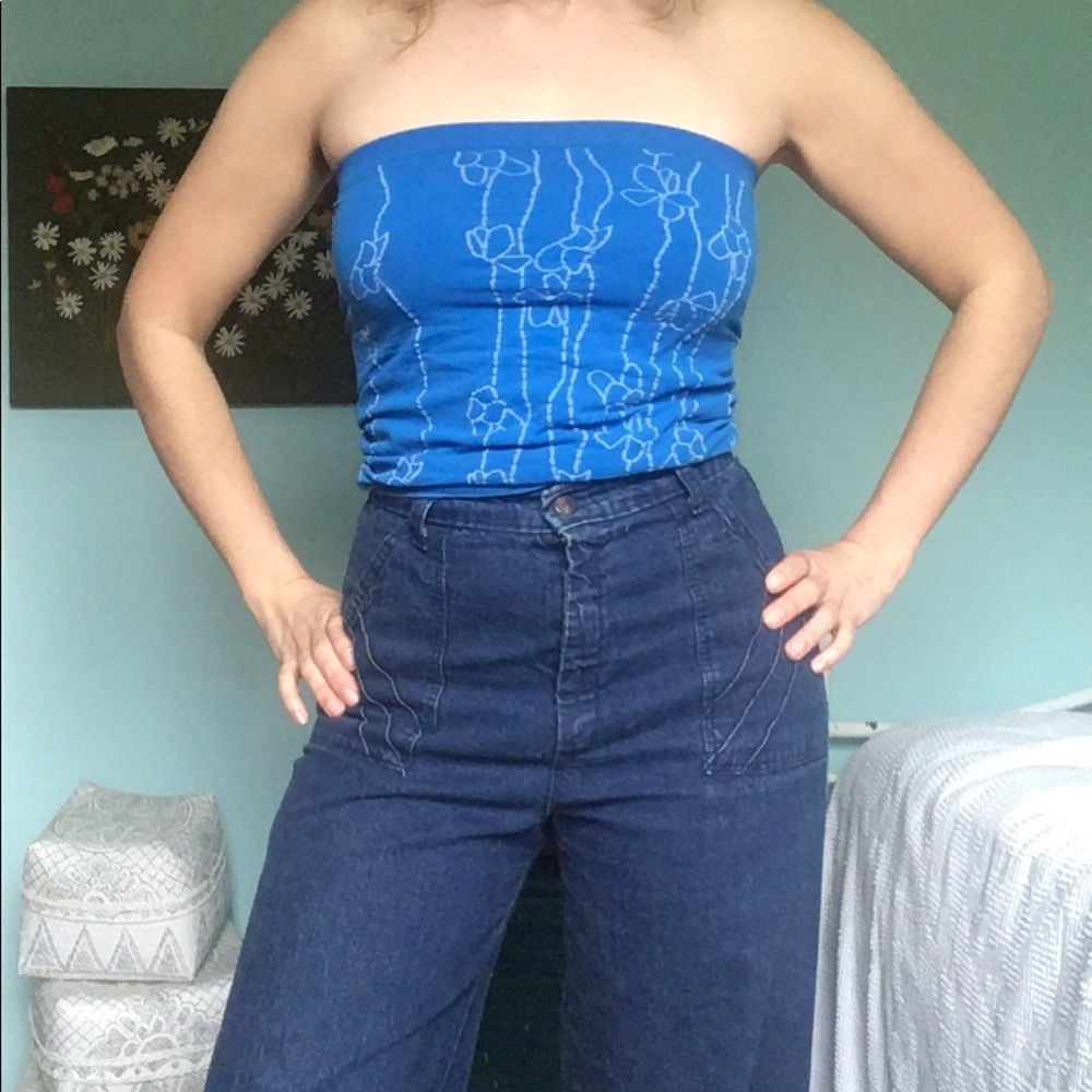 Stretchy Floral Tube Top